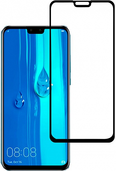 Стекло защитное CASE 3D для Huawei Y9 2019 (черная рамка)